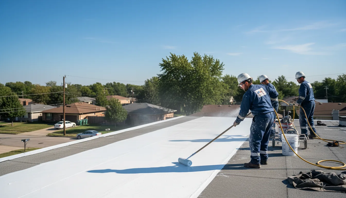 Commercial roof coating in Aberdeen, MS near me